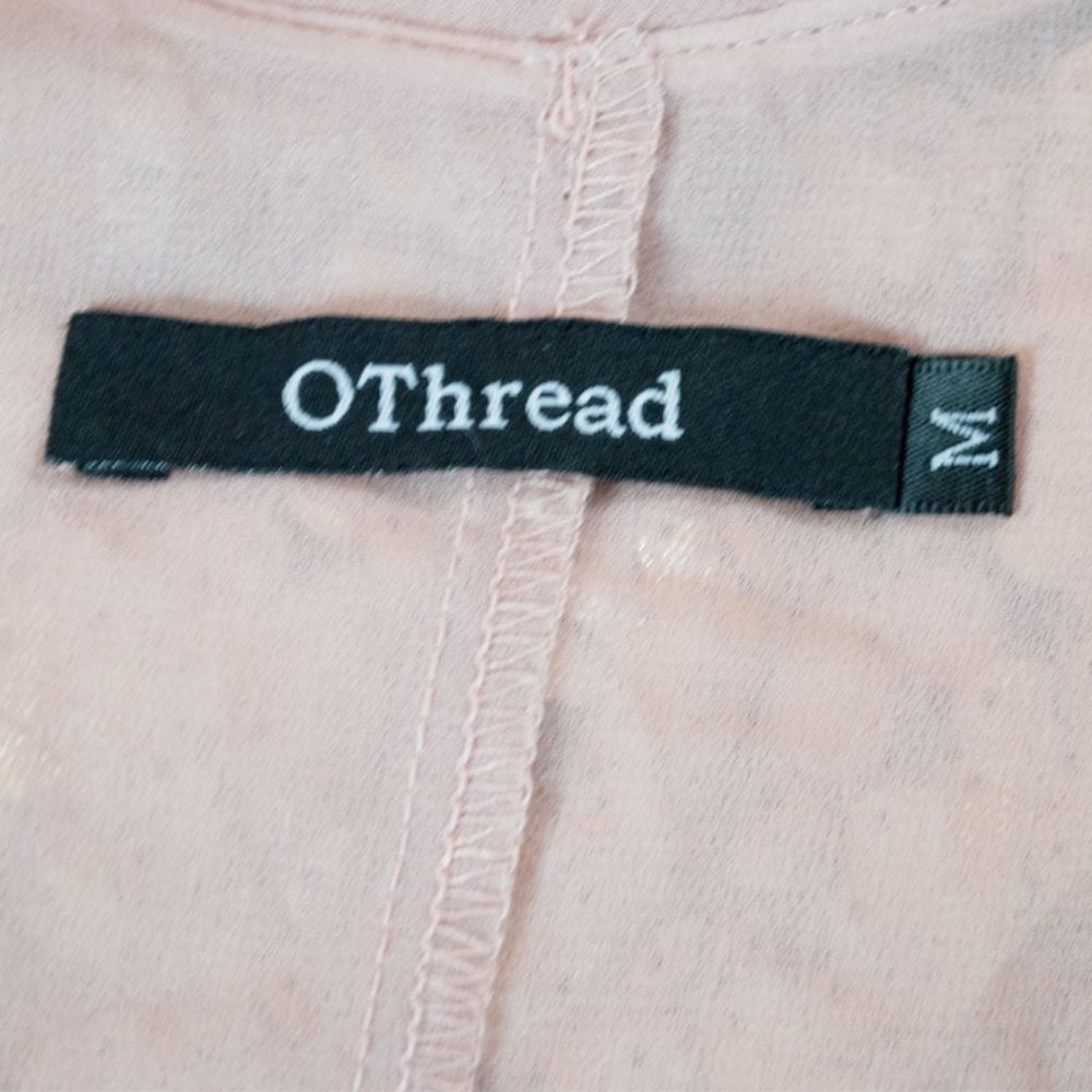 O'thread Sequin Spaghetti Strap Tank Cami Top M - image 3